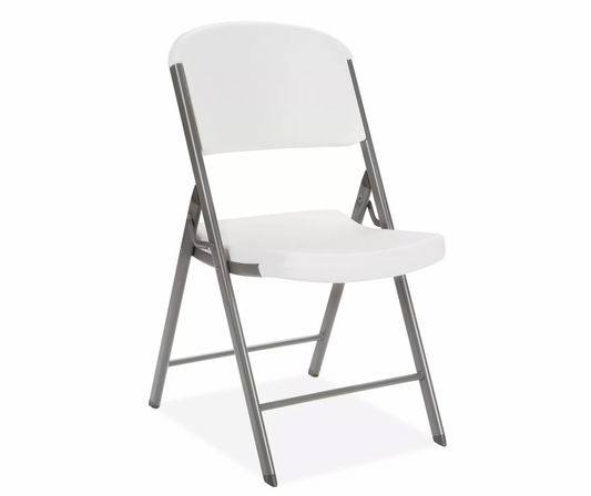 Deluxe Plastic Folding Chair White