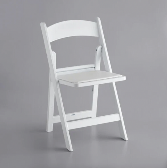 Resin Folding Chair with Vinyl Seat